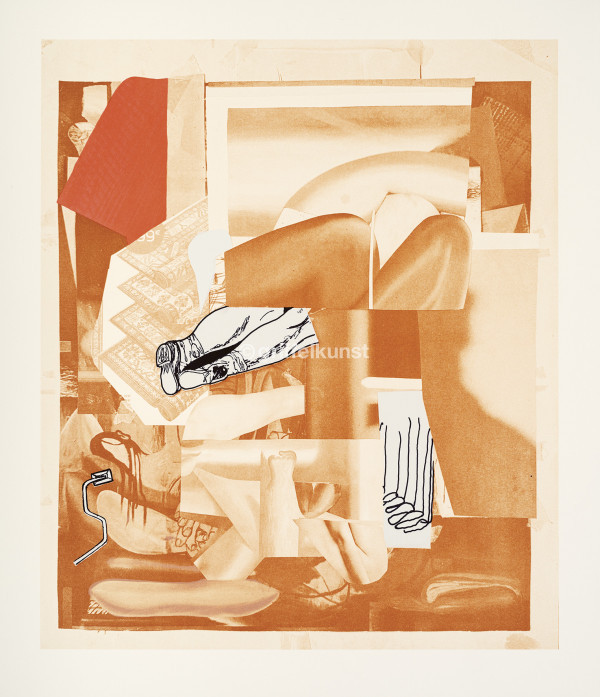 402 B6 scarlet 51,5 × 44,4 cm / 44,5 × 38,0 cm